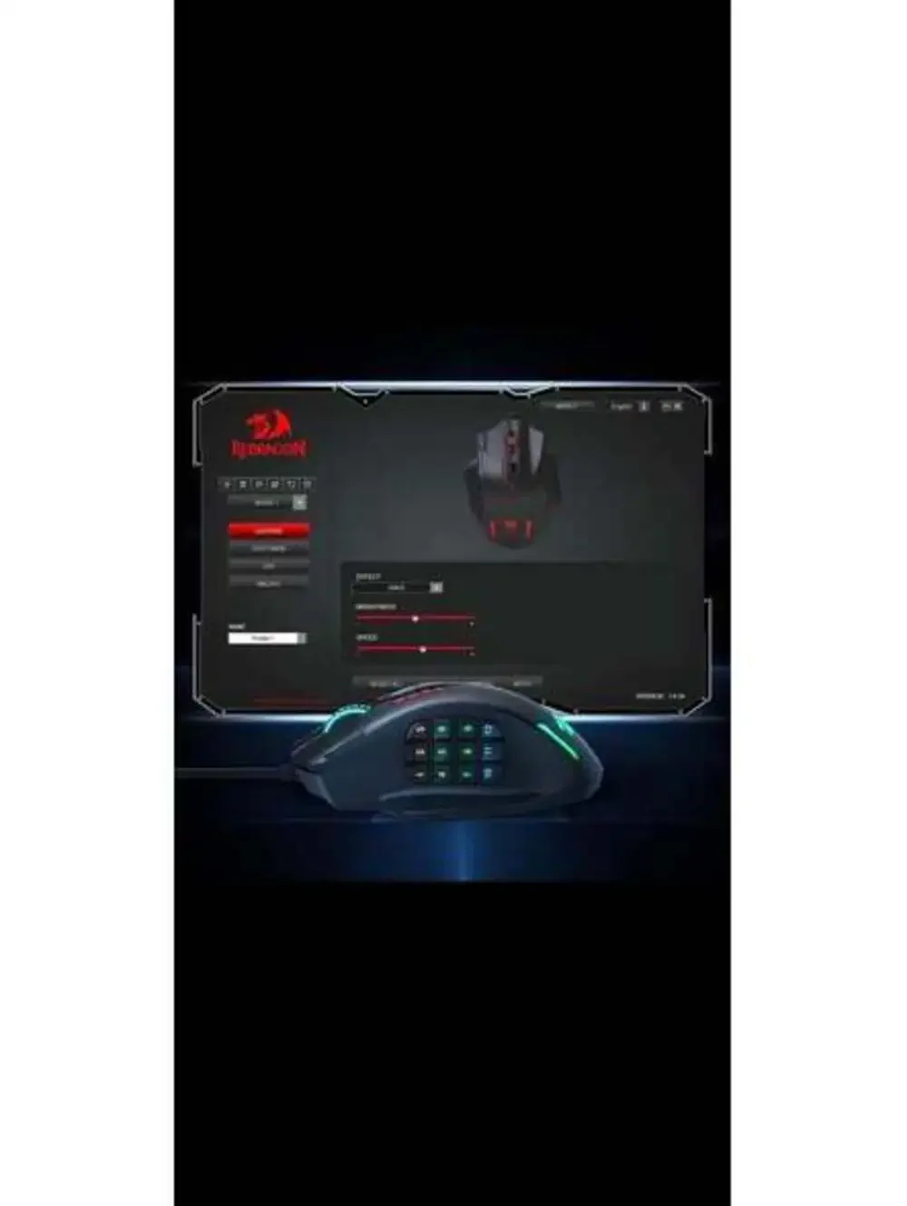 Redragon M908 Wired RGB Gaming Mouse - 12400 DPI, Programmable Keys - New in Box